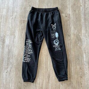 Womens Boohoo Black Sweatpants - XL